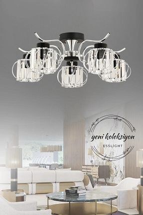لوستر سنگ کریستال ESSLİGHT - کد 867810143