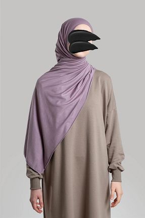 شال بنفش زنانه پنبه ای Lemaye - کد 886104868
