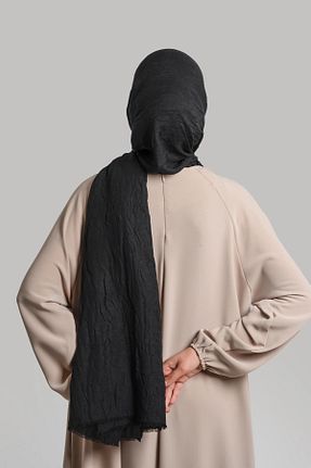 شال مشکی زنانه پنبه ای Lemaye - کد 886104962