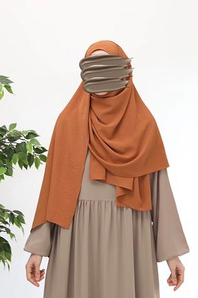 شال نارنجی زنانه Lemaye - کد 886104942