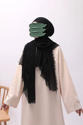شال مشکی زنانه پنبه پلی استر Lemaye - کد 886104833