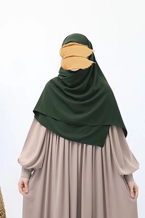 شال خاکی زنانه Medine İpeği Lemaye - کد 886104888