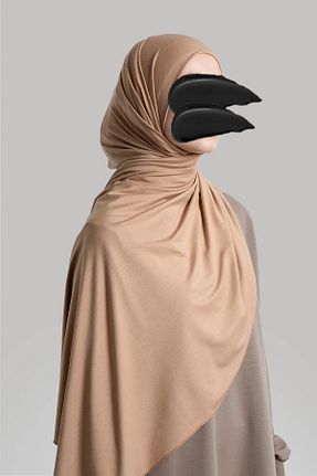 شال بژ زنانه پنبه ای Lemaye - کد 886104953