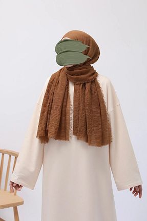 شال سرمه ای زنانه پنبه پلی استر Lemaye - کد 886105004