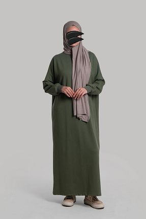 لباس حجاب سبز زنانه رگولار Lemaye - کد 886117819