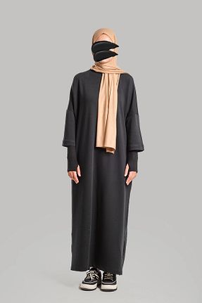 لباس حجاب مشکی زنانه اورسایز Lemaye - کد 886118340