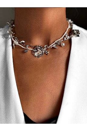 گردنبند مروارید مروارید فرهنگی neslyaccessories - کد 886045015