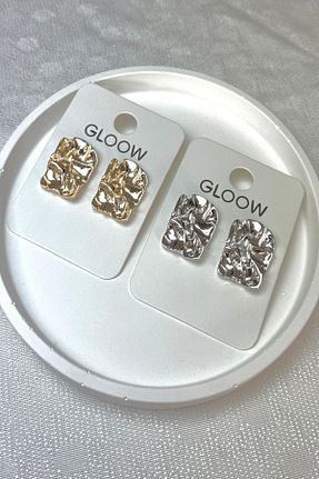 گوشواره جواهر طلائی روکش طلا DEMOKAN - کد 886115231
