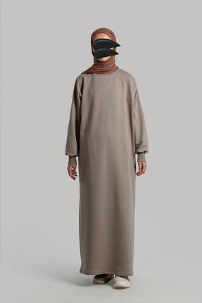 لباس حجاب قهوه ای زنانه رگولار Lemaye - کد 886117839