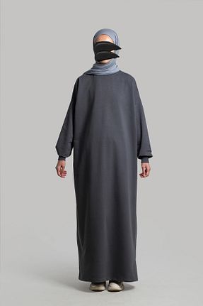 لباس حجاب طوسی زنانه رگولار Lemaye - کد 886117925