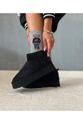 بوت / نیم بوت مشکی زنانه جیر پاشنه تخت پاشنه کوتاه (1 - 4 سانتی متر) کد 884235971