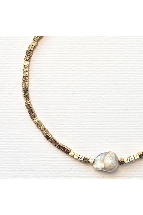 گردنبند جواهر طلائی زنانه سنگ طبیعی L´Atelier des Perles - کد 886135103