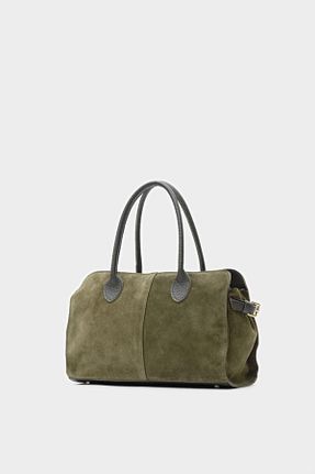 کیف دوشی خاکی زنانه چرم خالص leonas - کد 886149053