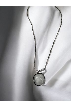 گردنبند استیل ( فولاد ) طوسی زنانه استیل (فولاد) LUNİS LUXE - کد 886151487