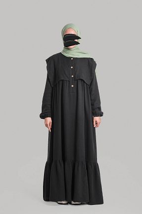 لباس حجاب مشکی زنانه اورسایز Lemaye - کد 886157397