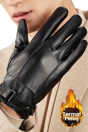 دستکش مشکی مردانه پلی اورتان Trenderrs - کد 886174825