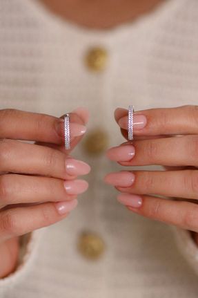 گوشواره نقره زنانه 925 عیار Kiriş Gümüş - کد 856010417