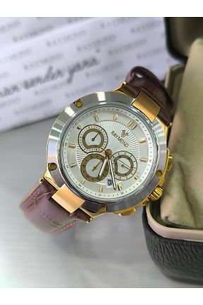 ساعت مچی قهوه ای مردانه 41-45 میلی متر Raymond - کد 886177306