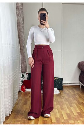لباس زرشکی زنانه بافتنی KAESTA BUTİK - کد 886179740