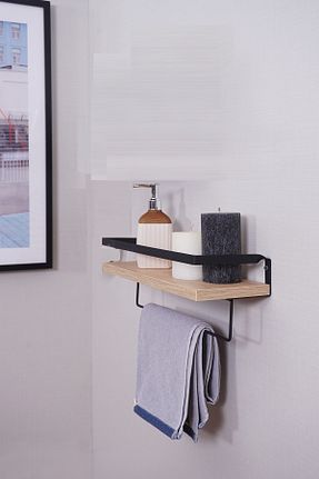 قفسه حمام قهوه ای فلزی Mudesa - کد 886187228