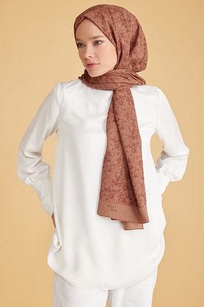 شال قهوه ای زنانه پلی استر Belli - کد 886453151