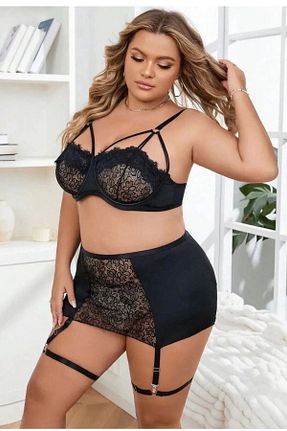 ست لباس زیر سایز بزرگ رنگی زنانه Genel Markalar - کد 888732844