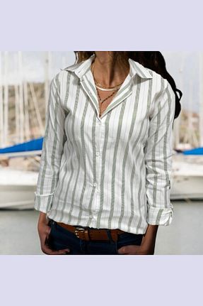 پیراهن سفید زنانه رگولار Moda Monisa - کد 884703721