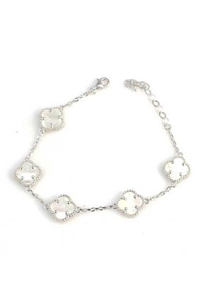 دستبند نقره سفید زنانه 925 عیار SS Selin Silver - کد 886207650