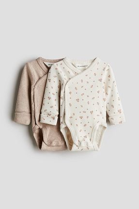 بادی سرمه ای بچه گانه یقه دوچرخه H&M - کد 886293689