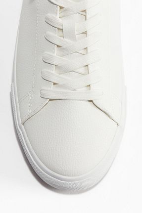 کفش اسنیکر سفید مردانه بند دار H&M - کد 886207642