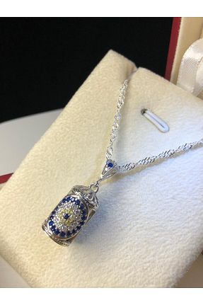 گردنبند نقره سفید زنانه 925 عیار vogutima jewelery&silver by timuçin mavili - کد 638608325
