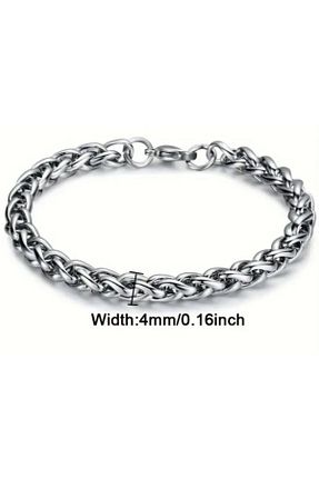 دستبند استیل (فولاد) طوسی زنانه استیل ضد زنگ PİNK CODE - کد 886235140