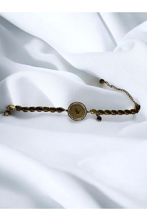 دستبند استیل (فولاد) زرد زنانه استیل (فولاد) LUNİS LUXE - کد 886236648