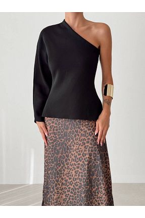 پلیور مشکی زنانه ساده Melike Bakar Boutique - کد 886237133