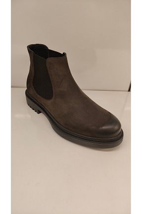 بوت / نیم بوت خاکی مردانه چرم خالص LEVENT DENERİ - کد 886293761