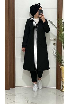 کاپشن مشکی زنانه رگولار modasura - کد 886313346