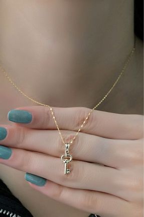 گردنبند طلا زرد زنانه 14 عیار aytekgold - کد 886311687
