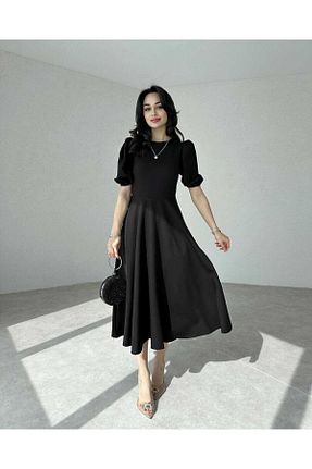 لباس مشکی زنانه بافتنی MODA DURAĞI - کد 886316522