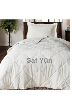 لحاف تکنفره سفید پشم SAFYÜN - کد 886423965