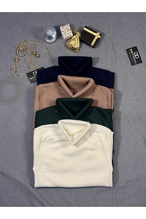 بادی سرمه ای زنانه یقه ماهیگیر blck & premium - کد 886328392