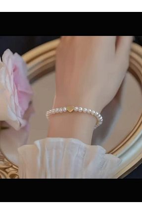 دستبند جواهر بژ زنانه منجق DOĞALYA - کد 886335290