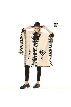 پانچو حجاب بژ تریکو MODA - کد 886336703