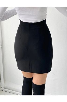 دامن مشکی زنانه لیکرا Fibula - کد 886332796