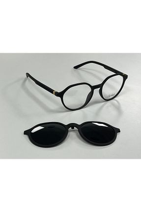 عینک آفتابی مشکی زنانه 52 clubmaster - کد 886347543