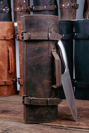 چاقو / ست چاقو 1 پارچه saraci leather craft - کد 886428138