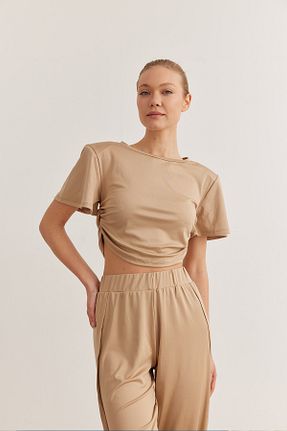 بلوز طوسی زنانه ساده Mf - کد 886373624