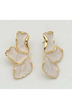 گوشواره جواهر بژ Pelin Aksesuar - کد 886454870
