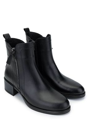 بوت / نیم بوت مشکی زنانه چرم خالص Tamer Tanca - کد 886499683