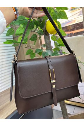 کیف دوشی قهوه ای زنانه چرم مصنوعی BEE BAGS - کد 886410153