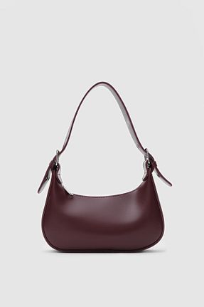 کیف دوشی زرشکی زنانه چرم مصنوعی Shule Bags - کد 886537370